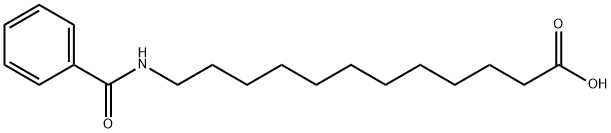 12-(ベンゾイルアミノ)ドデカン酸 化学構造式