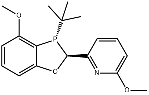 2-((2S,3S)-3-(tert-butyl)-4-methoxy-2,3-dihydrobenzo[d][1,3]oxaphosphol-2-yl)-6-methoxypyridine Struktur