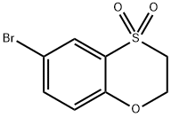 6-bromo-2,3-dihydrobenzo[b][1,4]oxathiine 4,4-dioxide Struktur