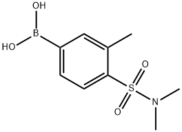 (4-(N,N-二甲基氨磺酰基)-3-甲基苯基)硼酸,1778667-15-4,结构式