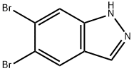 5,6-Dibromo-1H-indazole Structure