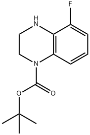 tert-butyl 5-fluoro-1,2,3,4-tetrahydroquinoxaline-1-carboxylate Structure