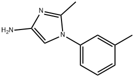2-methyl-1-(m-tolyl)-1H-imidazol-4-amine Structure
