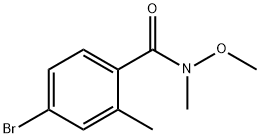 4-bromo-N-methoxy-N,2-dimethylbenzamide Struktur