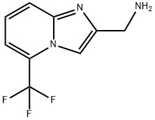 [5-(trifluoromethyl)imidazo[1,2-a]pyridin-2-yl]methanamine Structure