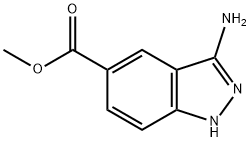 methyl 3-amino-1H-indazole-5-carboxylate 化学構造式