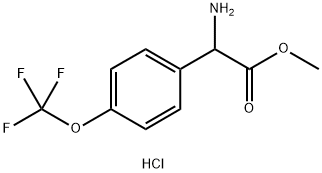 METHYL2-AMINO-2-[4-(TRIFLUOROMETHOXY)PHENYL]ACETATE HYDROCHLORIDE Structure