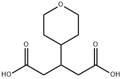 3-(オキサン-4-イル)ペンタン二酸 化学構造式