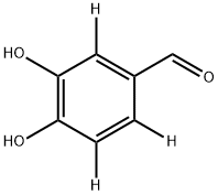 3,4-Dihydroxybenzaldehyde-d3 结构式