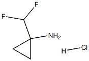 1-(difluoromethyl)cyclopropan-1-amine hydrochloride Struktur