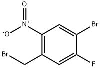 1-Bromo-4-bromomethyl-2-fluoro-5-nitro-benzene 结构式