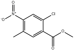 Methyl 2-Chloro-5-methyl-4-nitrobenzoate Struktur