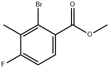 2-溴-4-氟-3-甲基苯甲酸甲酯,1805421-59-3,结构式