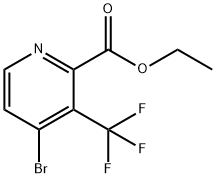 4-Bromo-3-trifluoromethyl-pyridine-2-carboxylic acid ethyl ester Structure
