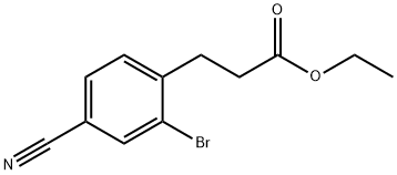 3-(2-溴-4-氰基苯基) -丙酸,1806509-82-9,结构式