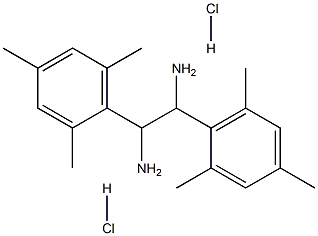 (±)-1,2-ビス(2,4,6-トリメチルフェニル)エチレンジアミン二塩酸塩 化学構造式