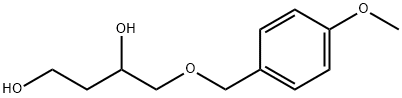 4-(4-メトキシベンジルオキシ)-1,3-ブタンジオール 化学構造式