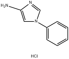 1-苯基-1H-咪唑-4-胺盐酸盐,1821666-85-6,结构式