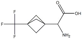2-amino-2-[3-(trifluoromethyl)bicyclo[1.1.1]pentan-1-yl]acetic acid Structure