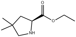 4,4-二甲基-脯氨酸乙酯 结构式
