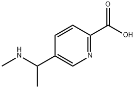 5-[1-(METHYLAMINO)ETHYL]PYRIDINE-2-CARBOXYLIC ACID,1822600-94-1,结构式