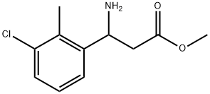 METHYL 3-AMINO-3-(3-CHLORO-2-METHYLPHENYL)PROPANOATE 结构式