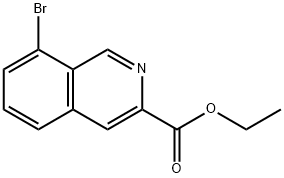 Ethyl 8-bromoisoquinoline-3-carboxylate, 1823315-22-5, 结构式
