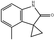 4'-Methyl-1'H-spiro[cyclopropane-1,3'-indole]-2'-one Struktur