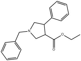 ethyl 1-benzyl-4-phenylpyrrolidine-3-carboxylate 结构式
