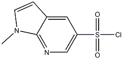1-methyl-1H-pyrrolo[2,3-b]pyridine-5-sulfonyl chloride 结构式