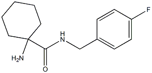 1-amino-N-(4-fluorobenzyl)cyclohexanecarboxamide Struktur