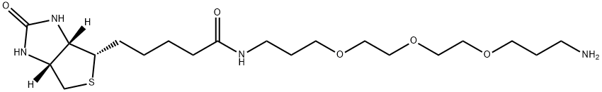N-(13-amino-4,7,10-trioxatridecanyl)-D-biotinamide,183896-00-6,结构式