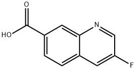 3-fluoroquinoline-7-carboxylic acid, 1841081-50-2, 结构式