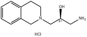 (2S)-1-氨基-3-(1,2,3,4-四氢异喹啉-2-基)-2-丙醇盐酸盐	,1858273-09-2,结构式