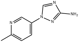1-(6-methylpyridin-3-yl)-1H-1,2,4-triazol-3-amine, 1860752-34-6, 结构式