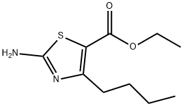 2-氨基-4-丁基噻唑-5-甲酸乙酯,187475-45-2,结构式