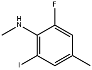 (2-Fluoro-6-iodo-4-methyl-phenyl)-methyl-amine Struktur