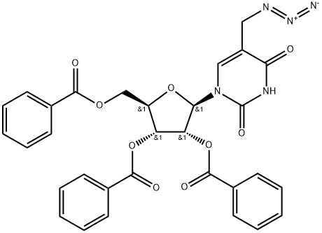 5-Azidomethyl-2',3',5'-tri-O-benzoyl uridine Structure