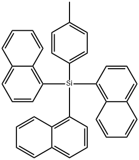 (P-TOLYL)TRIS(1-NAPHTHYL)SILANE Struktur