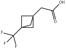 2-[3-(trifluoromethyl)bicyclo[1.1.1]pentan-1-yl]acetic acid Structure