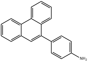 4-(9-菲基)苯胺 结构式