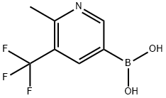 (6-Methyl-5-(trifluoromethyl)pyridin-3-yl)boronic acid Struktur