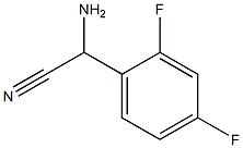 amino(2,4-difluorophenyl)acetonitrile Structure