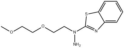 2-[1-[2-(2-methoxyethoxy)ethyl]hydrazinyl]-benzothiazole Structure