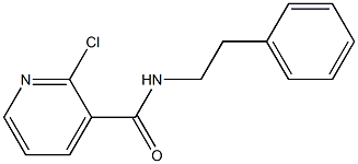 2-chloro-N-(2-phenylethyl)pyridine-3-carboxamide 结构式