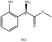 R-2-羟基苯甘氨酸甲酯盐酸盐, 191599-62-9, 结构式