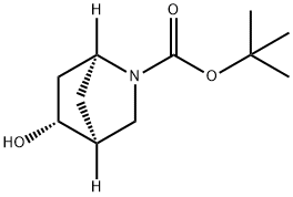 tert-butyl (1S,4S,5R)-5-hydroxy-2-azabicyclo[2.2.1]heptane-2-carboxylate 结构式