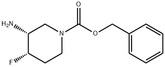 (3R,4S)-3-氨基-4-氟哌啶-1-羧酸苄酯,1932082-64-8,结构式
