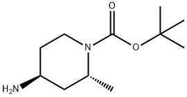 (2R,4S)-4-Amino-2-methyl-piperidine-1-carboxylic acid tert-butyl ester Structure