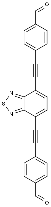 [4,7-Bis(4-formylphenylethynyl)benzo[c][1,2,5]thiadiazole], 1933562-00-5, 结构式
